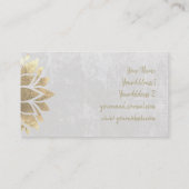 金ゴールドフェイク脱色 名刺 (裏面)