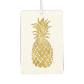 金ゴールドフェイク葉パイナップル カーエアーフレッシュナー (正面)