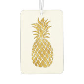 金ゴールドフェイク葉パイナップル カーエアーフレッシュナー (裏面)