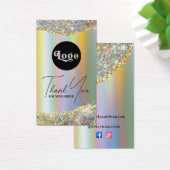 金ゴールドフェイク虹色グリッター箔パッケージインサート (デスク)