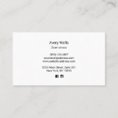 金ゴールドフェイク裁縫機呼び出しカード コーリングカード (裏面)