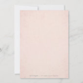 金ゴールドフェイク赤面エレガントレース結婚式の日付を保存 セーブザデート (裏面)