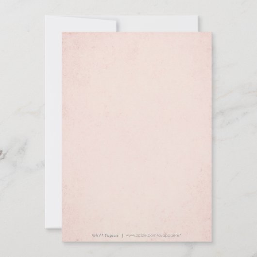 金ゴールドフェイク赤面エレガントレース結婚式の日付を保存 セーブザデート (裏面)