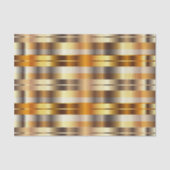 金ゴールドフェイク金属対角ストライプ材 薄葉紙 (正面)