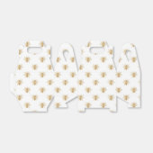 金ゴールドフェイク金属箔フォトエフェクトミツバチの白 フェイバーボックス (折り畳みなし)