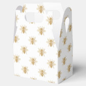 金ゴールドフェイク金属箔フォトエフェクトミツバチの白 フェイバーボックス (オープン)