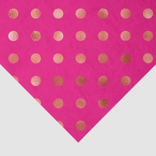 金ゴールドフェイク金属箔水玉模様ピンク背景 薄葉紙 (詳細)