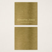 金ゴールドフェイク金属質感ジュエリー表示カード (正面&裏面)