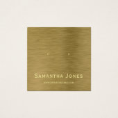 金ゴールドフェイク金属質感ジュエリー表示カード (正面)