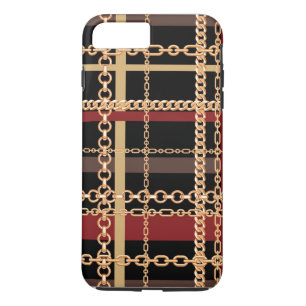 金ゴールドフェイク鎖 iPhone 8 PLUS/7 PLUSケース
