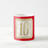 金ゴールドフェイク10年勤労者賞 コーヒーマグカップ (中央)