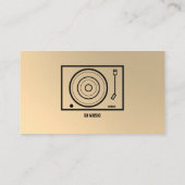 金ゴールドフェイクDJ 名刺 (裏面)