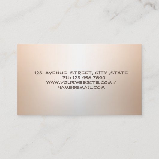 金ゴールドフェザーストライプルミヌース公証人 名刺 (裏面)