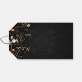 金ゴールドフェスティバルカラフルスつるクリスマオーナメント ギフトタグ (裏面横)