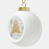 金ゴールドフェスティバルクリスマスツリー枠オーナメント セラミックボールオーナメント (右)