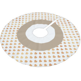 金ゴールドフェスティバルハートツリースカート ブラッシュドポリエステルツリースカート