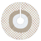 金ゴールドフェスティバルハートツリースカート ブラッシュドポリエステルツリースカート (正面)