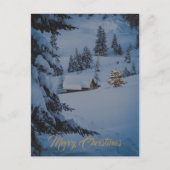 金ゴールドフェスティバルメリークリスマスフォト シーズンポストカード (正面)