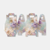 金ゴールドフェミニン紫の白い花 フェイバーボックス (折り畳みなし)