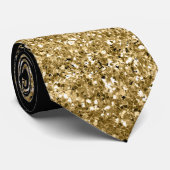 金ゴールドフェージングウォーターフォールグラデーショングリッタールック ネクタイ (ロール)