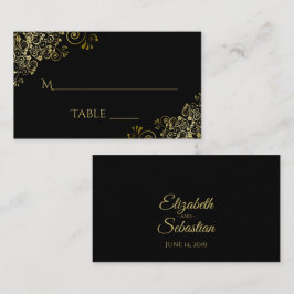 金ゴールドフエレガントィリグ結婚ラックスエスコートカード プレイスカード