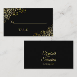 金ゴールドフエレガントィリグ結婚ラックスエスコートカード プレイスカード