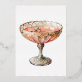 金ゴールドフォイルのカクテルパーティーバーメニュー 箔シーズンカード (裏面)