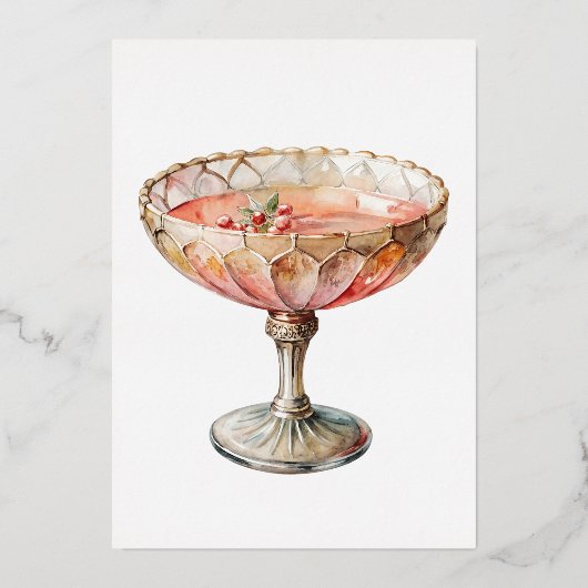 金ゴールドフォイルのカクテルパーティーバーメニュー 箔シーズンカード (裏面)