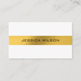 金ゴールドフォイルエレガントフレームの名刺を持つシック 名刺