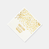 金ゴールドフォイル結婚紙吹雪 スタンダードカクテルナプキン (角)
