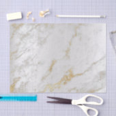 金ゴールドフォキシアグレーシルバー大理石金属抽象芸術 薄葉紙 (クラフト)