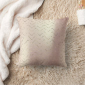 金ゴールドフォキシエバラ金ゴールドピンクメタルジグザグシェブロン クッション (ブランケット)