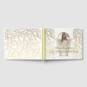 金ゴールドフォトキンセアニェラ誕生日 ゲストブック (全面)