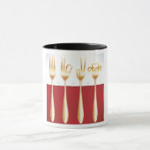 金ゴールドフォークスマグ マグカップ (中央)