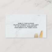 金ゴールドフォークナイフ 名刺 (裏面)