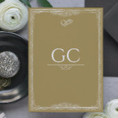 金ゴールドフォーマルシンプルミニマル結婚式招待状 招待状