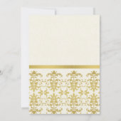 金ゴールドフォーマルダマスク大開幕式 招待状 (裏面)