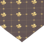 金ゴールドフォーリーフクローバー ショートテーブルランナー (コーナー)