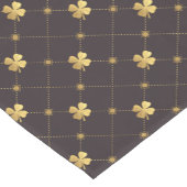 金ゴールドフォーリーフクローバー ショートテーブルランナー (コーナー)