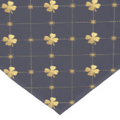 金ゴールドフォーリーフクローバー ショートテーブルランナー (コーナー)