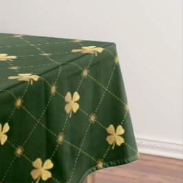 金ゴールドフォーリーフクローバー テーブルクロス