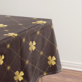 金ゴールドフォーリーフクローバー テーブルクロス