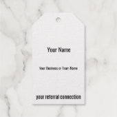 金ゴールドフォールドラージホームスイートホーム ギフトタグ (裏面)