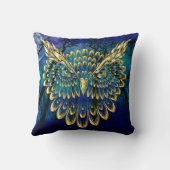 金ゴールドフクロウ顔 クッション (裏面)