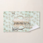 金ゴールドフクロウ バスタオルセット (ハンドタオル)