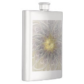 金ゴールドフラクタルモダン抽象芸術で花盛り フラスク (右)