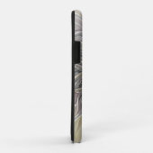 金ゴールドフラクタルモダン抽象芸術で花盛り Case-Mate iPhoneケース (裏面/右)