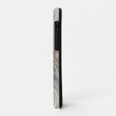 金ゴールドフラクタルモダン抽象芸術で花盛り Case-Mate iPhoneケース (裏面/左)