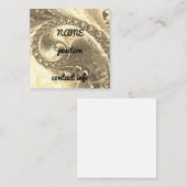 金ゴールドフラクタル・アート スクエア名刺 (正面/裏面)