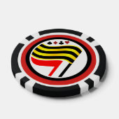 金ゴールドフラグトランプのポーカーチップ ポーカーチップ (シングル)